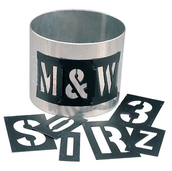 Stencil Set, Numbers&Letters, Plstic, 138PC
