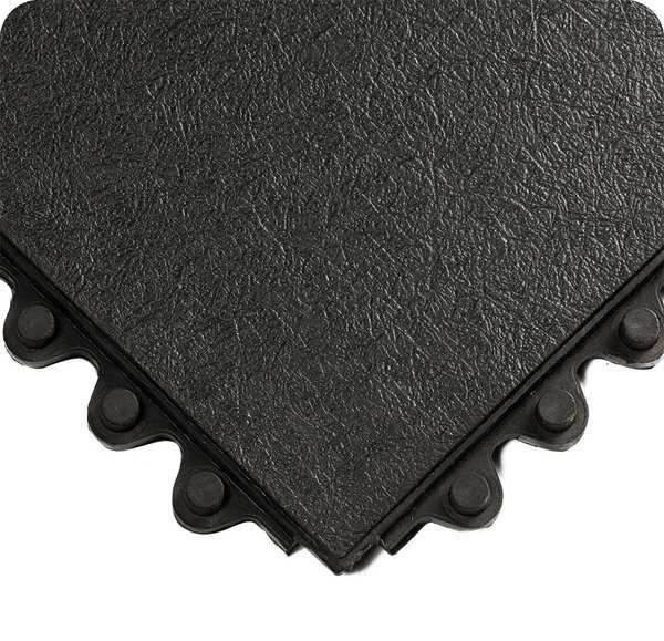 Interlocking Antifatigue Mat Rubber 3 ft 3 ft 5/8 in