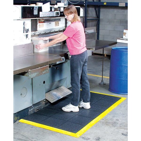 Interlocking Drainage Mat Tile Rubber 3 ft 3 ft 5/8 in