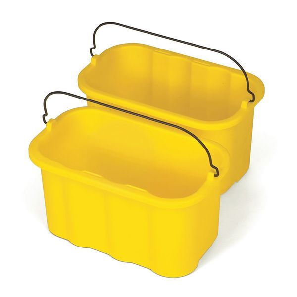 Sanitizing Caddy, Yel, 8 In., 2 1/2 Gal.
