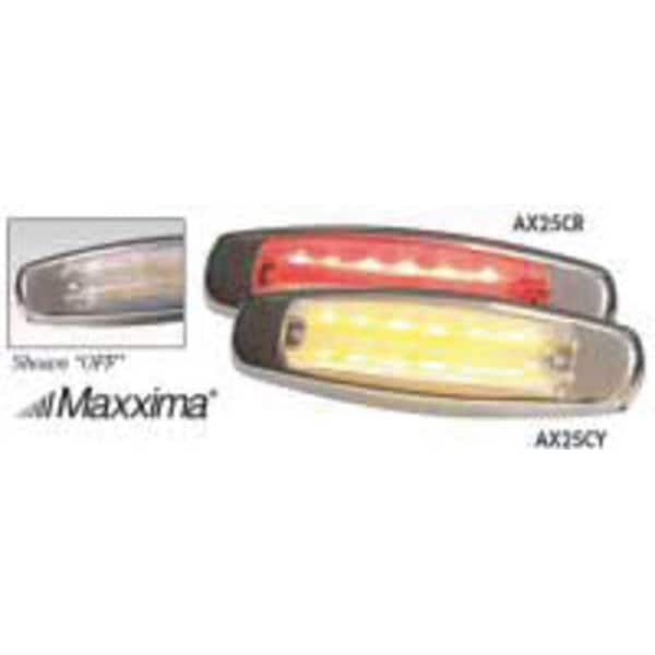 Clearance Light, LED, Amber, Oval, 6-1/4 L
