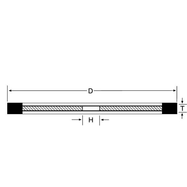 Straight Cut Off Wheel, 4In, 120, 1A1R