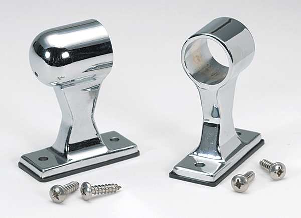 End Stanchion Kit, Hand Rail, 1-1/4 I.D.