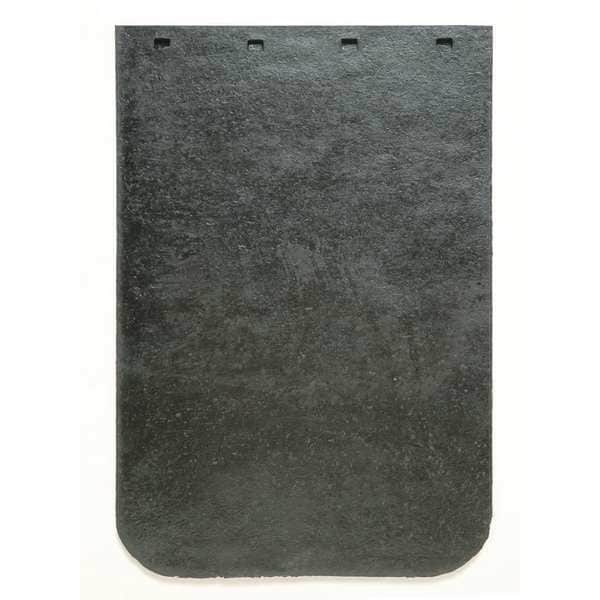 Mud Flaps, Rubber, 18 in L, 12 in W, 1/4 in Thick, Bolt-On, Black, 1 Pair