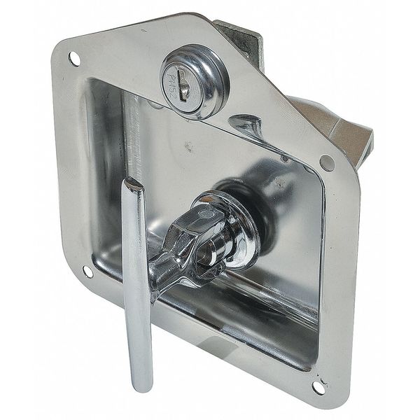 T-Latch, Twist to Unlatch, Stainless Steel