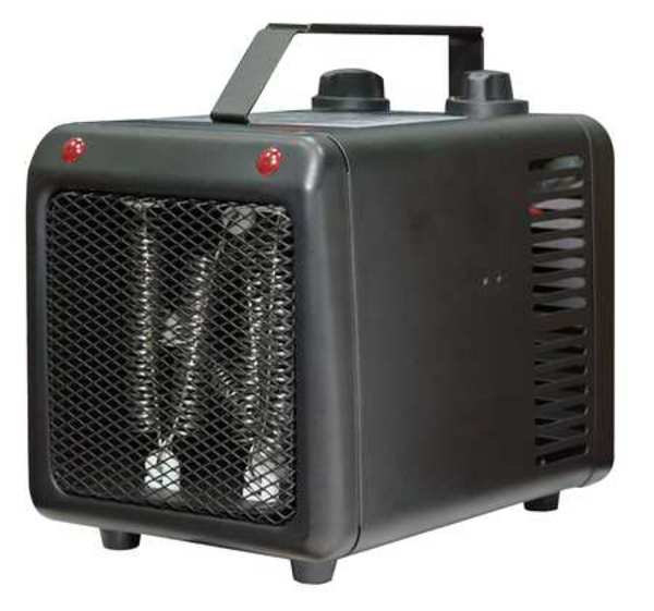 Portable Electric Heater, 1500W/1000W, 120V AC, 1 Phase