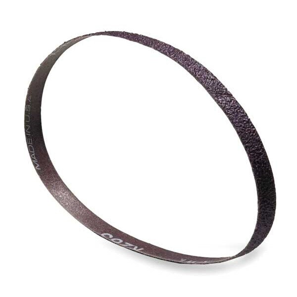 Sanding Belt, Coated, 1/2 in W, 12 in L, 100 Grit, Fine, Aluminum Oxide, R283 Metalite, Brown