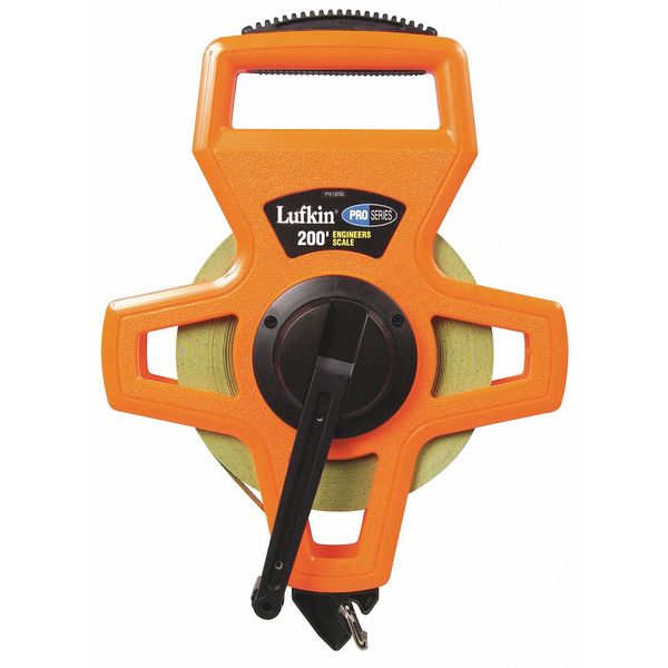 200 ft Engineer's Tape Measure, 1/2 in Blade