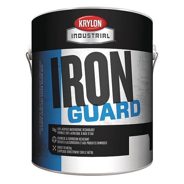 Interior/Exterior Paint, Flat, Water Base, Safety Blue, 1 gal