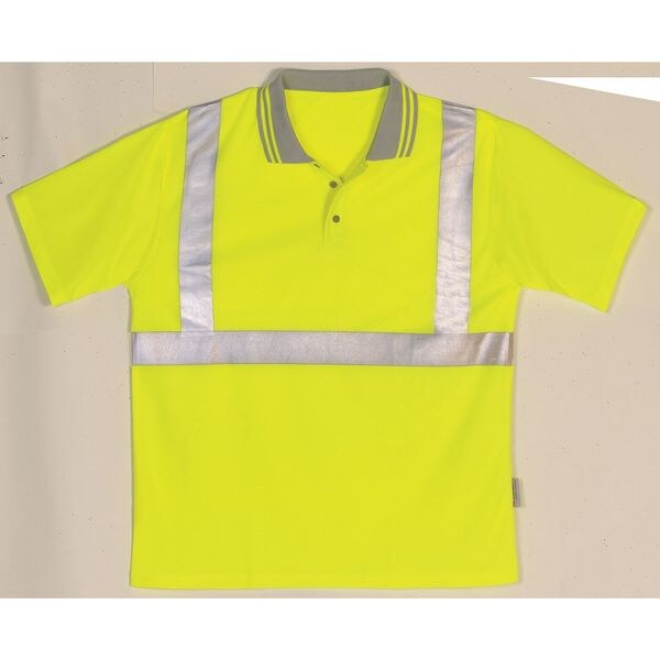 XL Polyester Polo Shirt, Lime