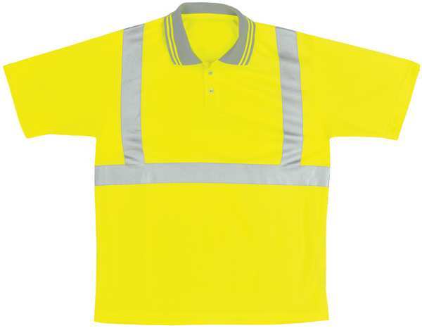 2XL Polyester Polo Shirt, Lime