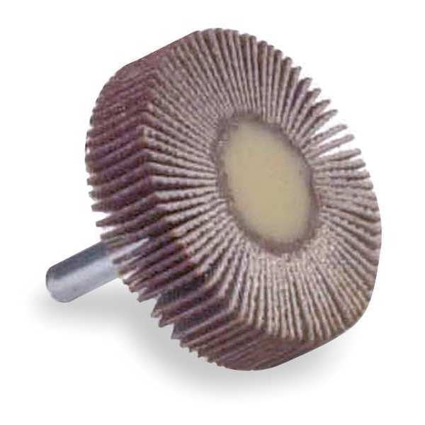 Flap Wheel, AO, 2x1/2x1/4 In Shank, 60G