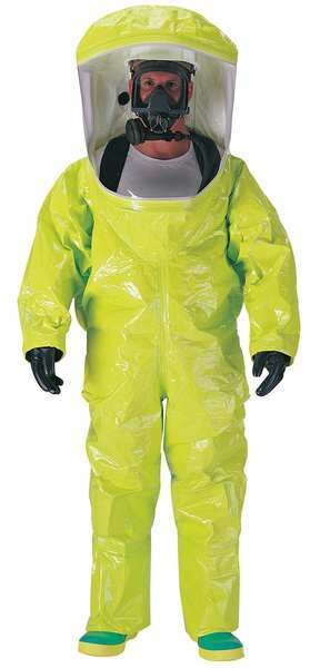 Encapsulated Training Suit, Yellow, Tychem(R) 10000, Zipper