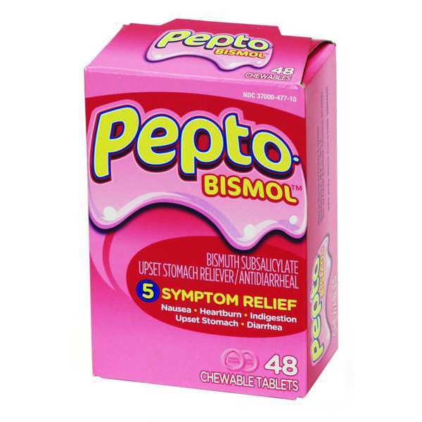 Pepto-Bismol, Chewable Tablet, 262mg, PK48