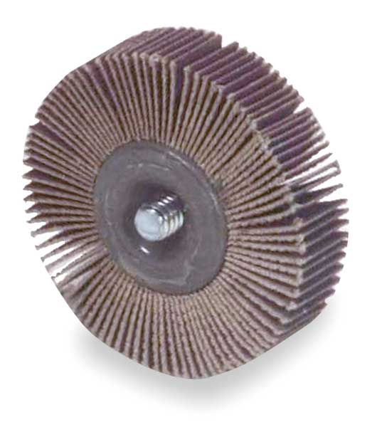 Flap Wheel, AO, 3x1x1/4-20 Shank, 60G