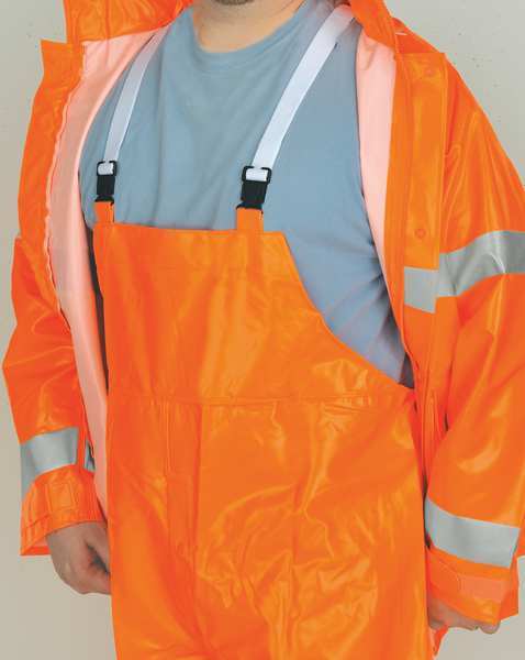 Rainsuit w/Detach Hood, Hi-Vis Orng, M