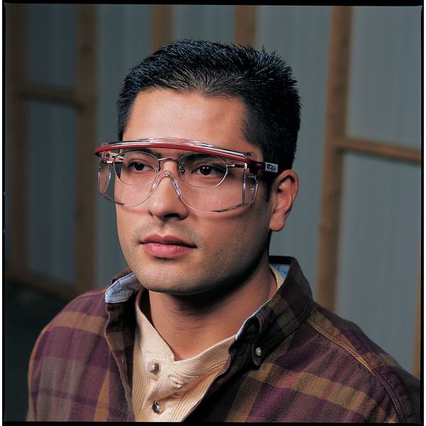 Safety Glasses, OTG Shade 5.0 Polycarbonate Lens, Scratch-Resistant