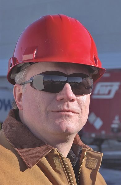 Safety Glasses, Wraparound Clear Polycarbonate Lens, Scratch-Resistant
