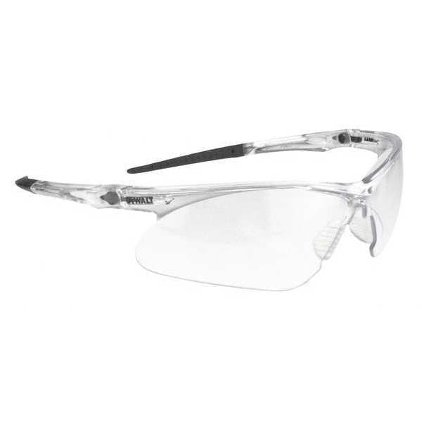 Safety Glasses, Wraparound Clear Polycarbonate Lens, Anti-Fog, Scratch-Resistant