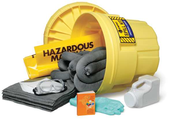 Spill Kit, Chem/Hazmat, Yellow