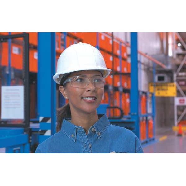 Safety Glasses, Wraparound Smoke Polycarbonate Lens, Anti-Fog, Scratch-Resistant