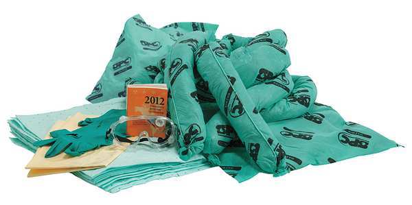 Spill Kit Refill, Chem/Hazmat, Green