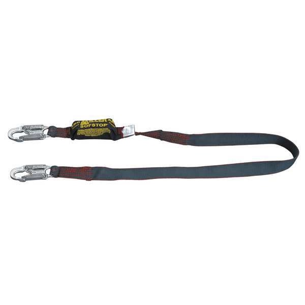 Arc Flash Rated Shock Absorbing Lanyard, 6 ft., 310 lb. Weight Capacity, Black