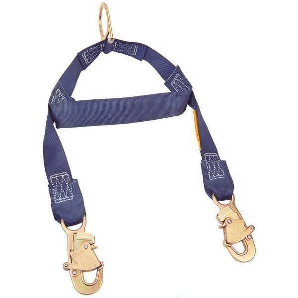 Rescue Lanyard, 2 ft., 310 lb. Weight Capacity, Blue