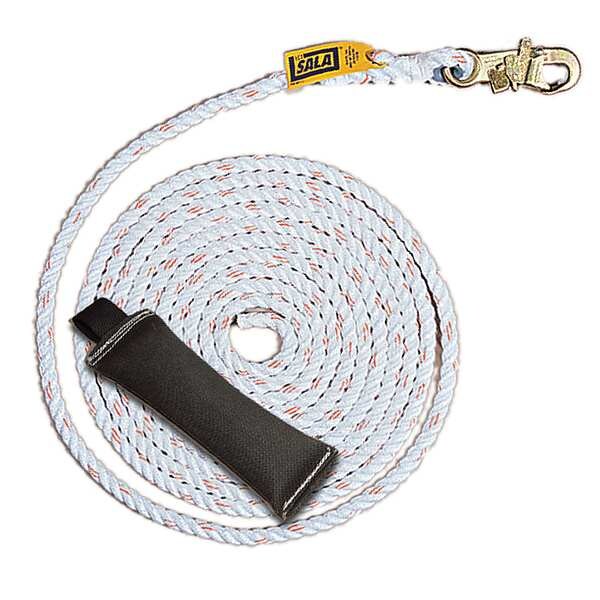 Vertical Lifeline, 50 ft., 310 lb. Weight Capacity, White