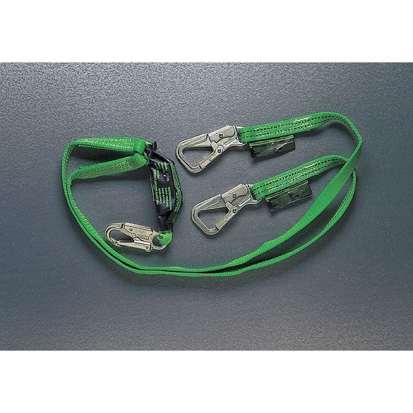 Shock Absorbing Lanyard, 6 ft., 310 lb. Weight Capacity, Blue