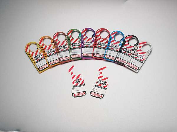 Labeled Lockout Hasp, Snap-On, 5 Lock