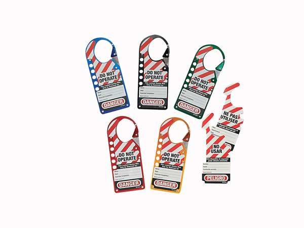 Labeled Lockout Hasp, Snap-On, 5 Lock