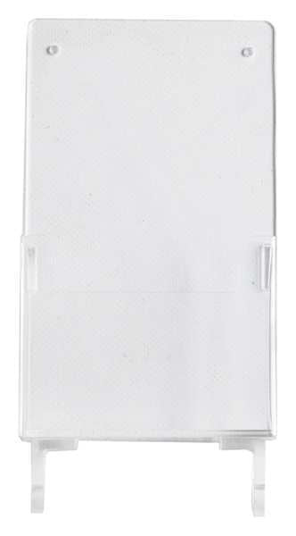 Prinzing Tag Hldr, 8-3/4 x 4-1/4 In, Clear