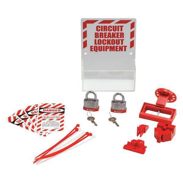 Lockout Board, Red/White, Unfilled