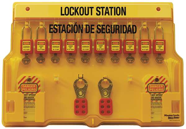 Lockout Station, 10 Locks, Keyed Diff