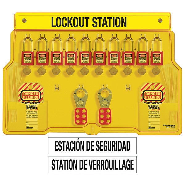 Lockout Station, 10 Locks, Keyed Diff