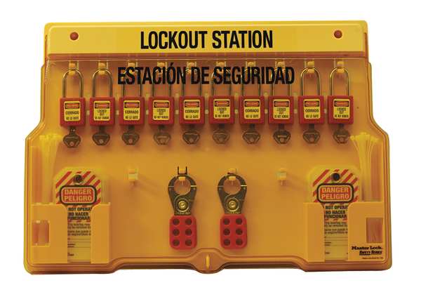Lockout Station, 10 Locks, Keyed Diff
