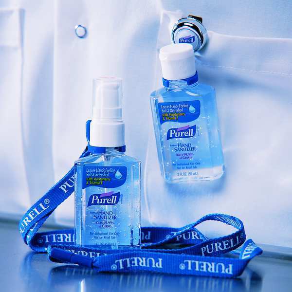 Gear Retractable Clip For 2oz Hand Sanitizer Bottles, PK24