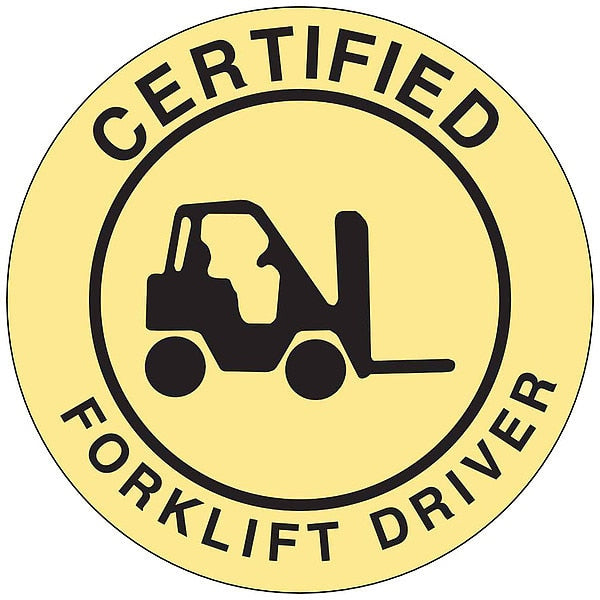 Hard Hat Emblem Label, English, PK4, 42233