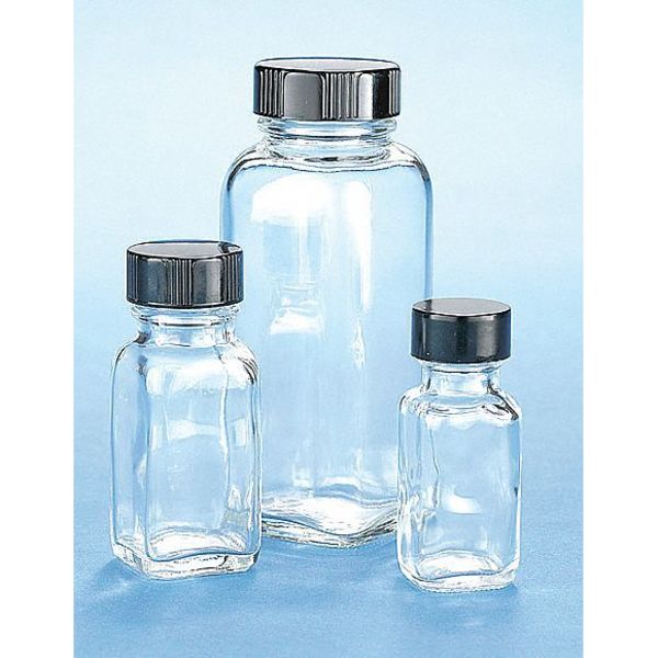 Square Bottle, 87mm H, Taper-Seal, PK240