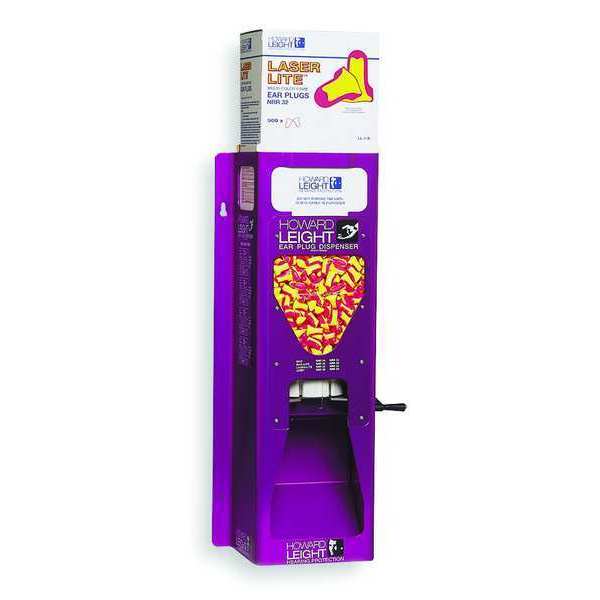 Laser Lite Ear Plug Dispenser Refill, Uncorded, Contoured-T Shape, 32 dB, Magenta/Yellow, 500 Pairs