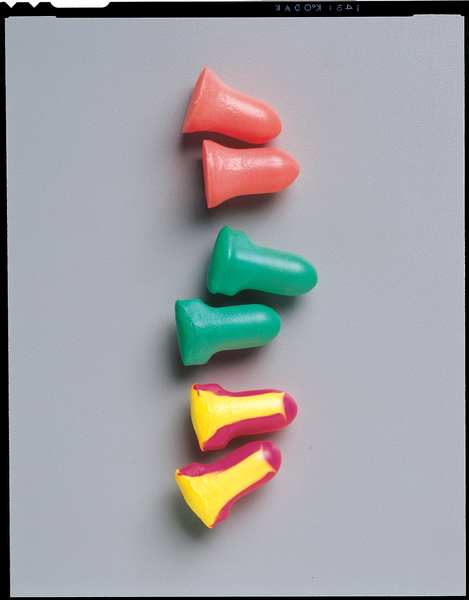 MAX-1-D Ear Plugs Dispenser Refill, Uncorded, Bell Shape, NRR 33 dB, Disposable, Coral, M, 500 Pairs