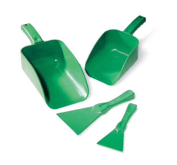 Small Hand Scraper, Green, 3 x 8 In