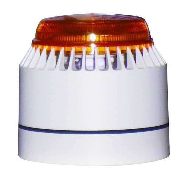 Horn Strobe, White/Amber, ABS, 18 to 30VDC