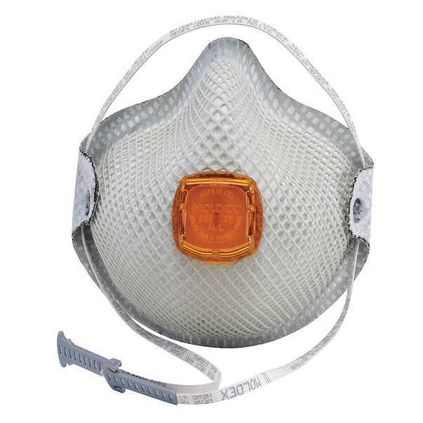 N95 Disposable Respirator w/ Valve, S, Gray, PK10