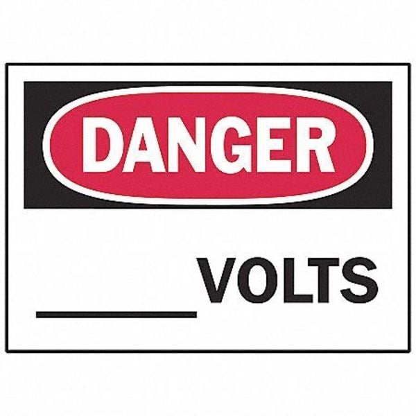 Equipment Label, 3-1/2 In. H, PK5, 86062