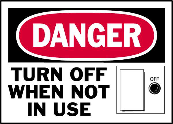 Danger Label, Instruction, 5 In. W, PK5, 86149