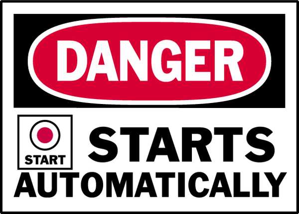 Equipment Label, 5 In. W, PK5, 86201