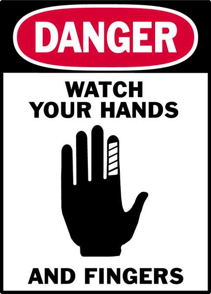 Danger Label, Instruction, 5 In. W, PK5, 86264