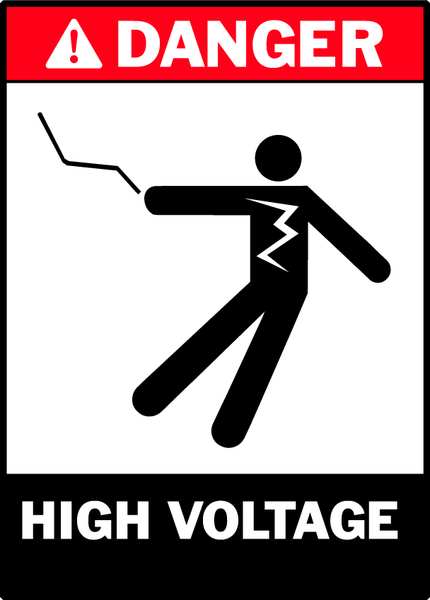 Danger Label, Instruction, 5 In. W, PK5, 86222
